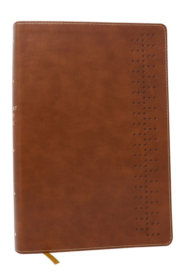 Cover image for Student Study Bible: A Guide to Knowing and Living God's Word (Nkjv, Brown Leathersoft, Red Letter, Comfort Print), isbn: 9781400340224