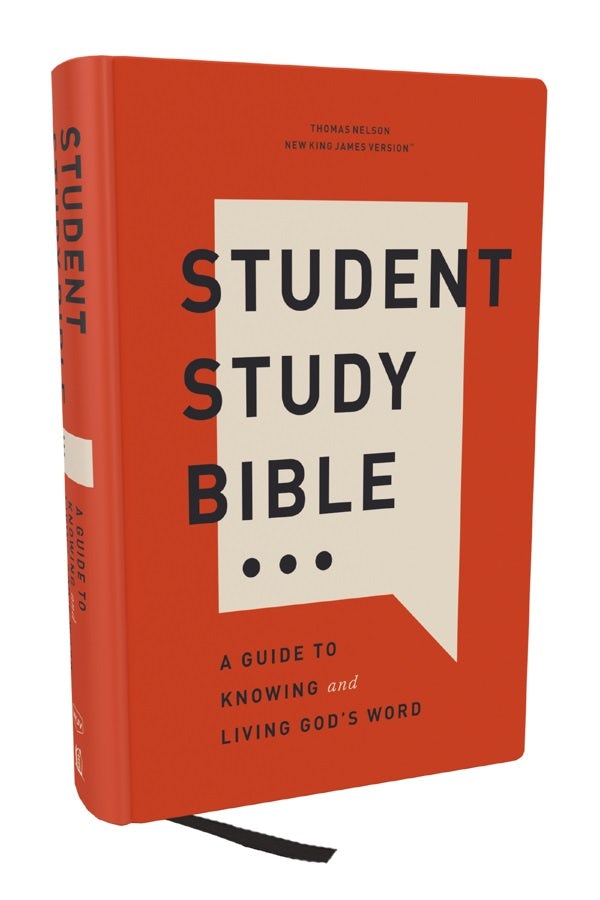 Cover image for Student Study Bible: A Guide to Knowing and Living God's Word (Nkjv, Hardcover, Red Letter, Comfort Print), isbn: 9781400340231