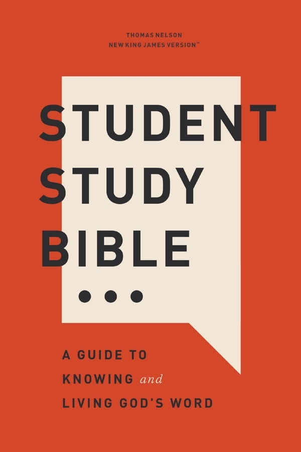 Cover image for Student Study Bible: A Guide to Knowing and Living God's Word (Nkjv, Softcover, Red Letter, Comfort Print), isbn: 9781400340255