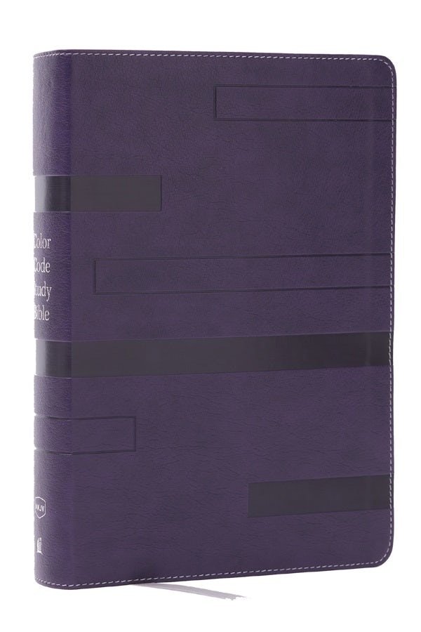 Cover image for Color Code Study Bible, Revealing God's Truth Color by Color (Nkjv, Purple Leathersoft, Red Letter), isbn: 9781400341412