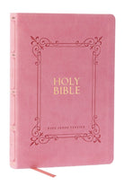 Cover image for KJV Holy Bible: Large Print with 53,000 Center-Column Cross References, Pink Leathersoft, Red Letter, Comfort Print: King James Version, isbn: 9781400341887
