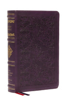 Cover image for NKJV Large Print Reference Bible, Purple Leathersoft, Red Letter, Comfort Print (Sovereign Collection), isbn: 9781400344352