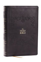 Cover image for NKJV Bible: Personal Size Giant Print, Black Leathersoft, Holy Bible, Red Letter, Comfort Print: New King James Version, isbn: 9781400346318