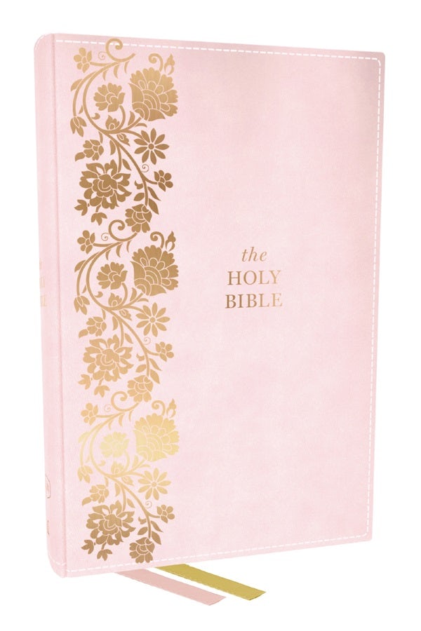 Cover image for KJV Personal Size Large Print End-Of-Verse Reference Bible, Pink Leathersoft, Red Letter, Comfort Print, isbn: 9781400347872