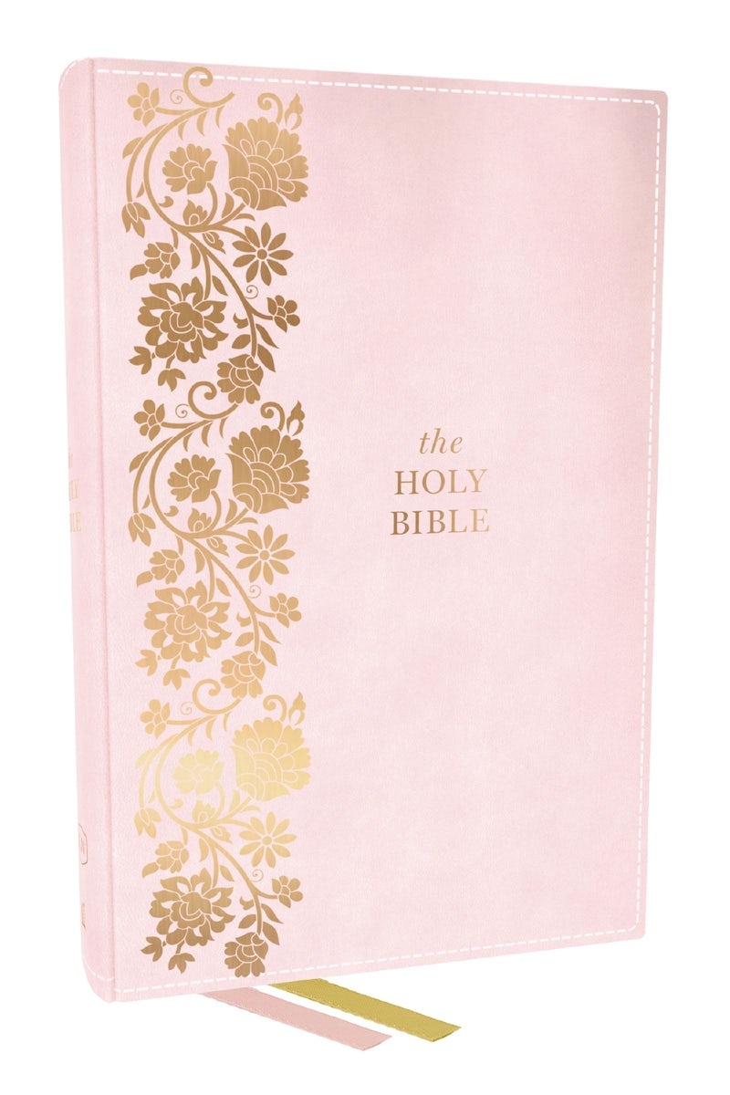 Cover image for KJV Personal Size Large Print End-Of-Verse Reference Bible, Pink Leathersoft, Red Letter, Comfort Print, isbn: 9781400347872