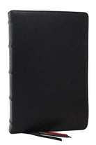 Cover image for NKJV Bible: Single-Column Verse-By-Verse W/ 72,000 Cross-References, Black Goatskin Leather, Premier Collection, Comfort Print: New King James Version, isbn: 9781400349081