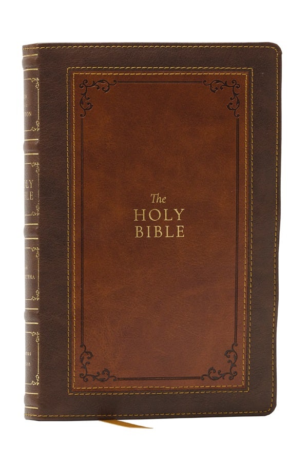 Cover image for 1611 KJV with Apocrypha, Brown Leathersoft, isbn: 9781400349425