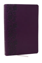 Cover image for KJV Giant Print End-Of-Verse Reference Bible, Purple Leathersoft, Red Letter, Comfort Print, isbn: 9781400349470