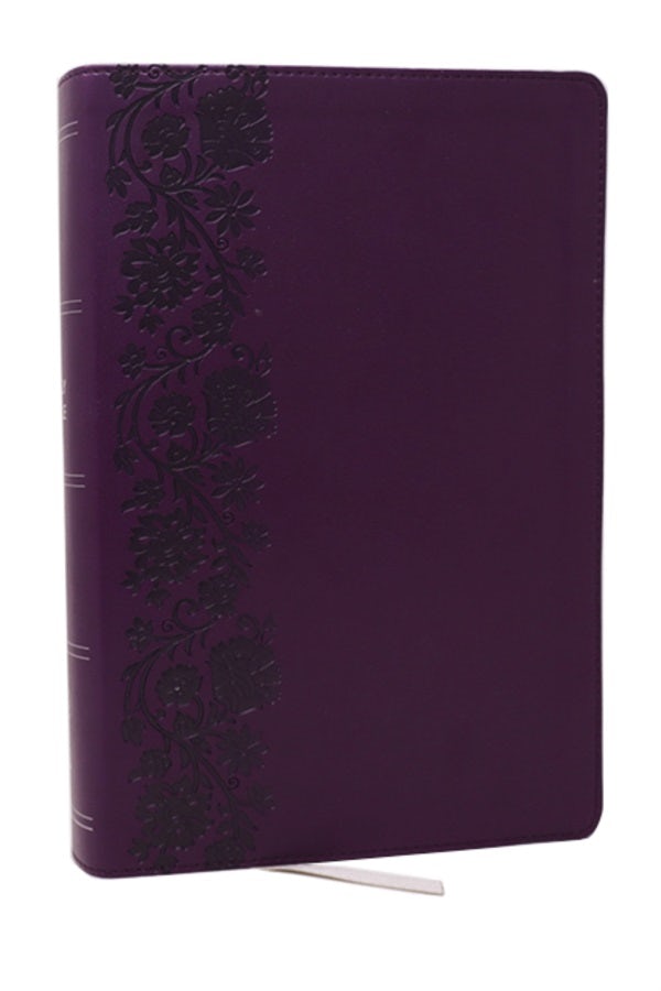 Cover image for KJV Giant Print End-Of-Verse Reference Bible, Purple Leathersoft, Red Letter, Comfort Print, isbn: 9781400349470