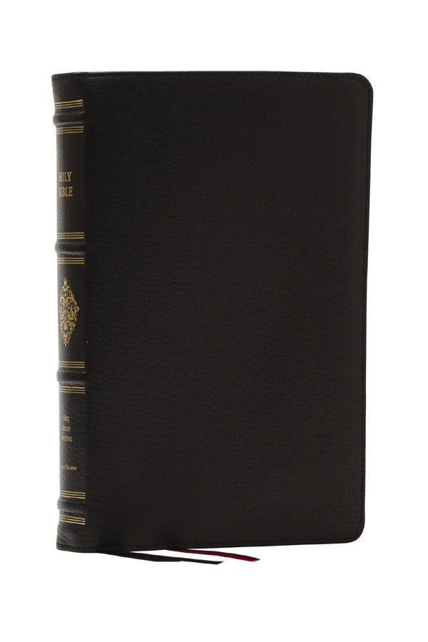 Cover image for Kjv, Personal Size Reference Bible, Sovereign Collection, Black Premium Goatskin Leather, Premier Collection, Comfort Print, isbn: 9781400350865