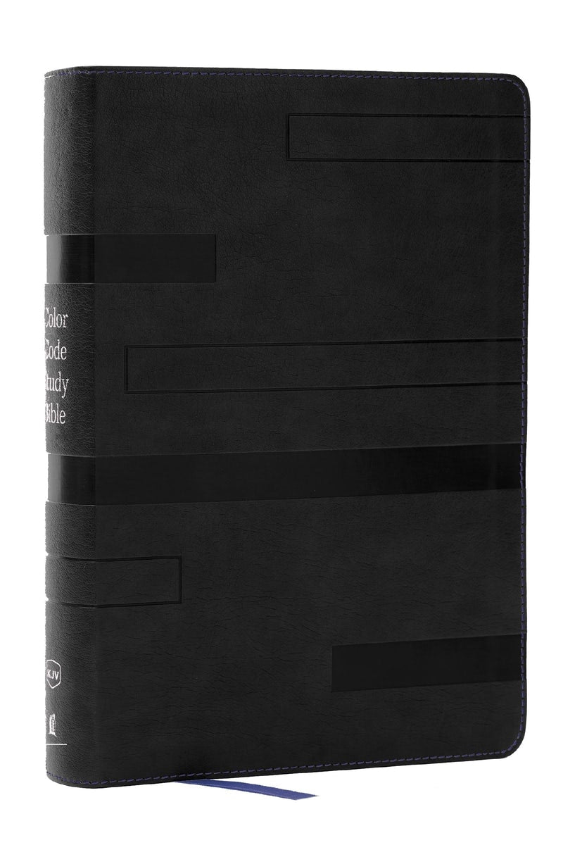 Cover image for Color Code Study Bible, Revealing God's Truth Color by Color (Kjv, Black Leathersoft, Red Letter), isbn: 9781400350957