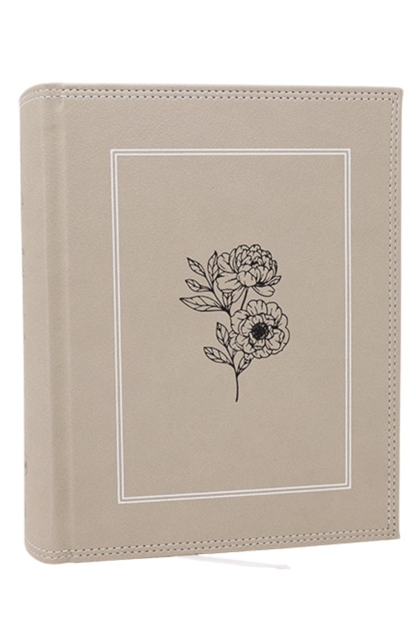 Cover image for Nkjv, Journal the Word Bible, Large Print: Reflect, Journal or Create Art Next to Your Favorite Verses (Stone Leathersoft Over Board, Red Letter), isbn: 9781400352333