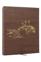 Cover image for Nkjv, Journal the Word Bible, Large Print: Reflect, Journal or Create Art Next to Your Favorite Verses (Brown Leathersoft Over Board, Red Letter), isbn: 9781400352340