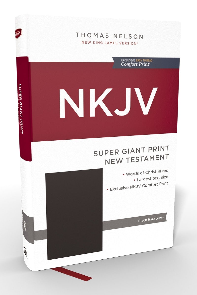 Cover image for NKJV Super Giant Print New Testament, Hardcover, Red Letter, Comfort Print, isbn: 9781400353170