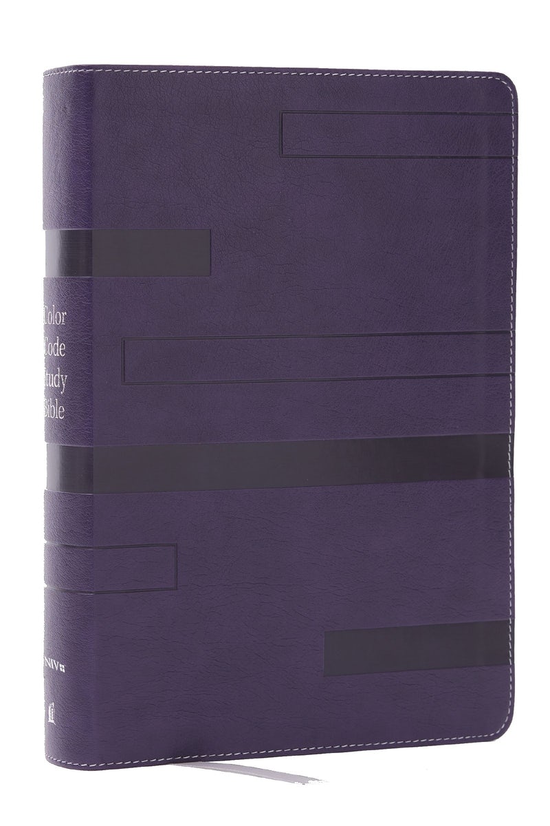 Cover image for Color Code Study Bible, Revealing God's Truth Color by Color (Niv, Purple Leathersoft, Red Letter, Comfort Print), isbn: 9781400353880