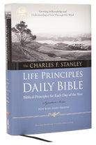 Cover image for Charles F. Stanley Life Principles Daily Bible-NKJV-Signature, isbn: 9781418548995