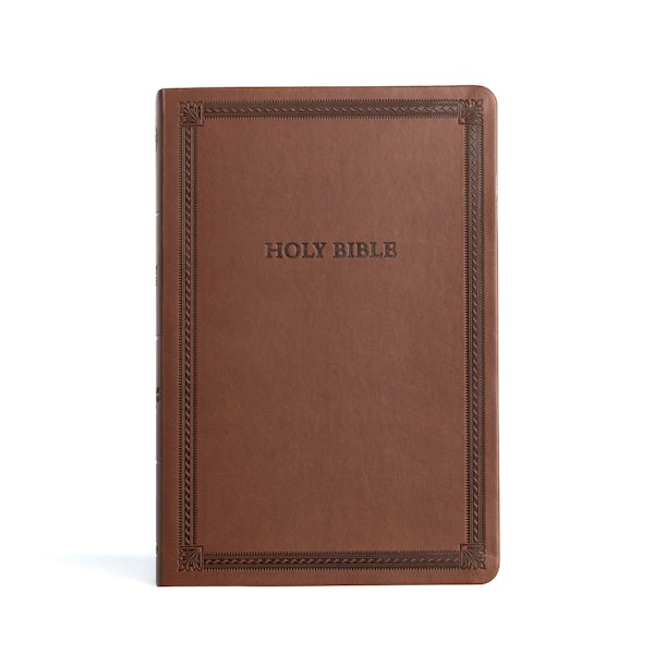 Cover image for CSB Large Print Thinline Bible, Value Edition, Brown Leathertouch, isbn: 9781430082712