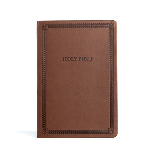 Cover image for CSB Large Print Thinline Bible, Value Edition, Brown Leathertouch, isbn: 9781430082712