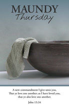 Cover image for Maundy Thursday Bulletin: Love One Another (Package of 100), isbn: 9781430084273