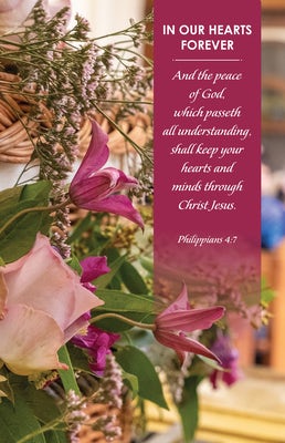 Cover image for Funeral Bulletin: The Peace (Package of 100), isbn: 9781430084433