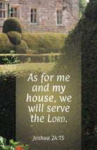 Cover image for General Worship Bulletin: As for Me (Package of 100), isbn: 9781430084624