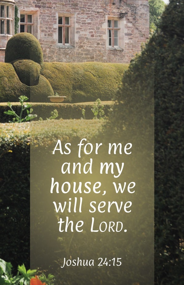Cover image for General Worship Bulletin: As for Me (Package of 100), isbn: 9781430084624