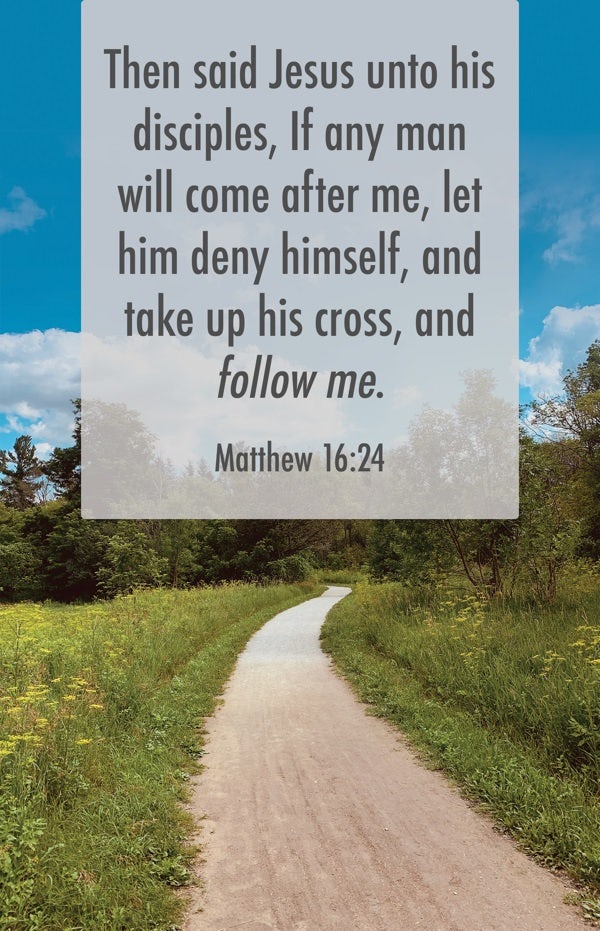 Cover image for General Worship Bulletin: Follow Me (Package of 100), isbn: 9781430084662