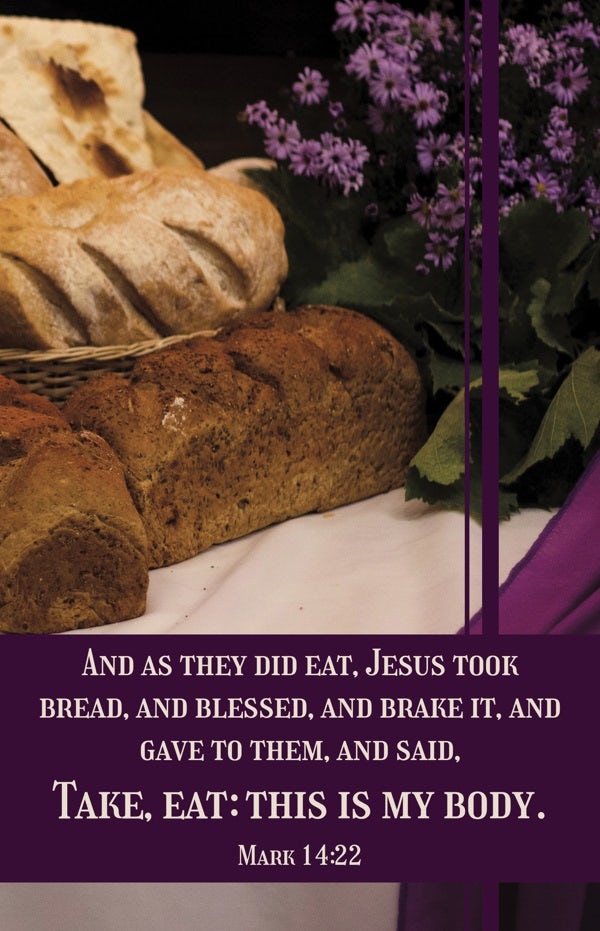 Cover image for Communion Bulletin: As They Did Eat (Package of 100), isbn: 9781430092230