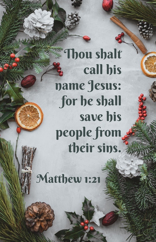 Cover image for Christmas Bulletin: Call His Name Jesus (Package of 100), isbn: 9781430092360
