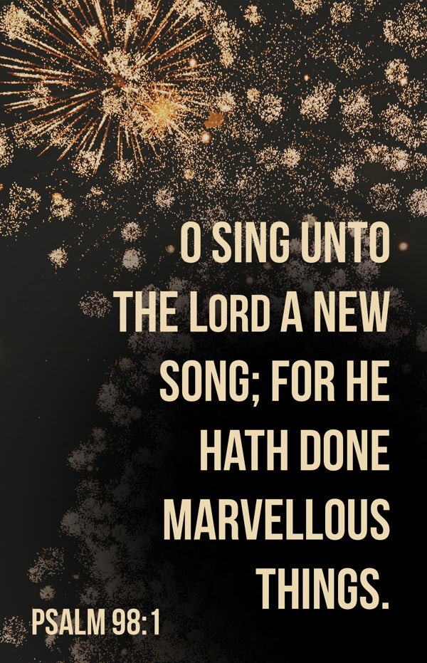 Cover image for New Year Bulletin: O Sing (Package of 100), isbn: 9781430092391