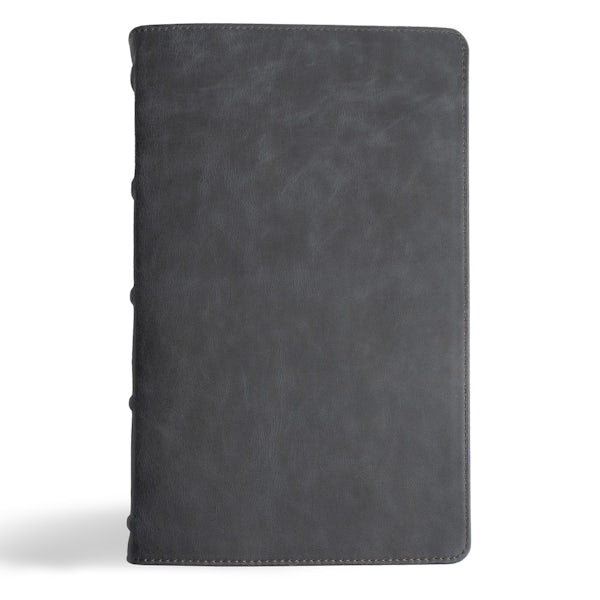 Cover image for CSB Single-Column Personal Size Bible, Holman Handcrafted Collection, Marbled Slate Premium Calfskin, isbn: 9781430094708