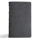 Cover image for CSB Single-Column Personal Size Bible, Holman Handcrafted Collection, Marbled Slate Premium Calfskin, isbn: 9781430094708