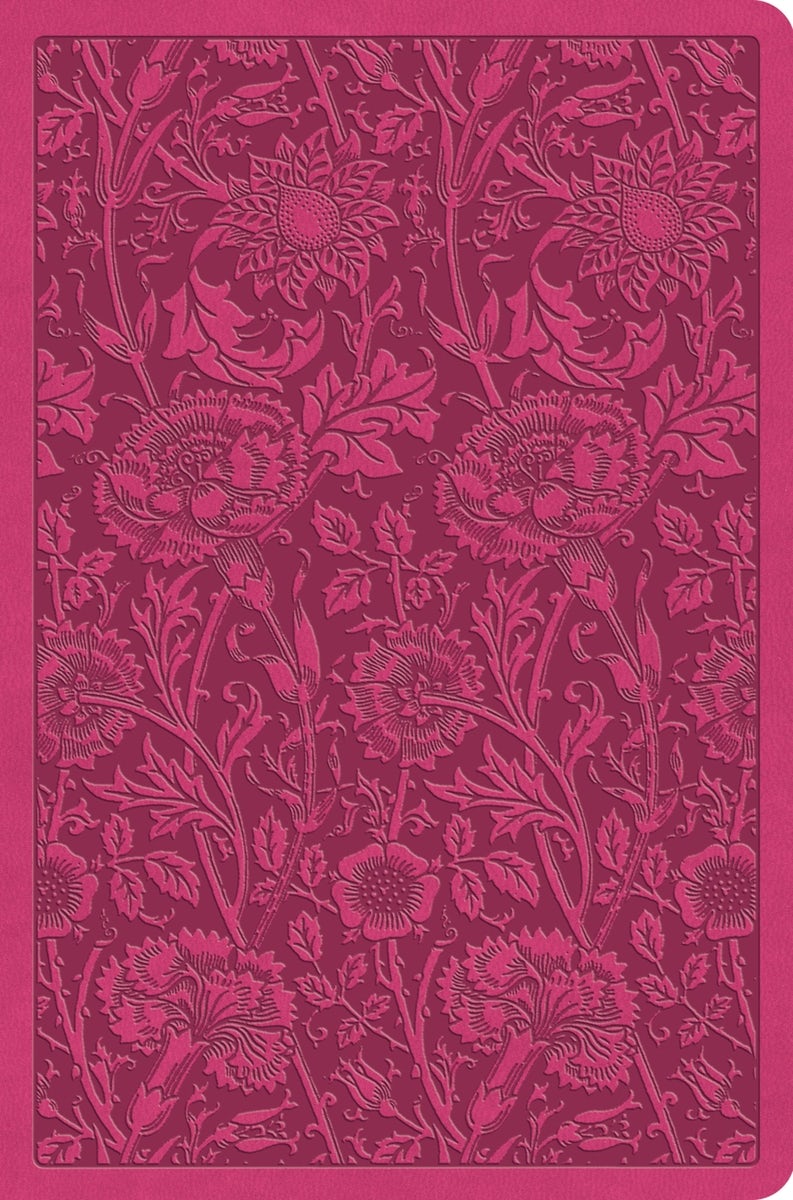 Cover image for ESV Value Compact Bible (Trutone, Raspberry, Floral Design), isbn: 9781433568701