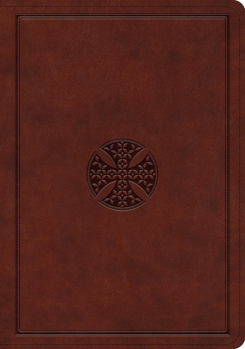 Cover image for ESV Journaling Bible, Interleaved Edition (Trutone, Mahogany, Mosaic Cross Design), isbn: 9781433579738