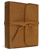 Cover image for ESV Single Column Journaling Bible (Natural Leather, Brown, Flap with Strap), isbn: 9781433582462