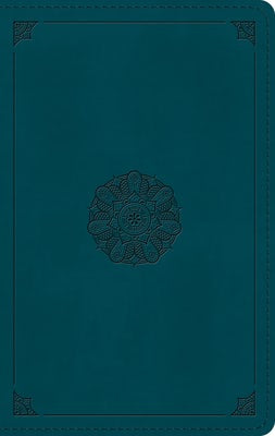 Cover image for ESV Large Print Personal Size Bible, Red Letter (Trutone, Deep Teal, Emblem Design), isbn: 9781433593093