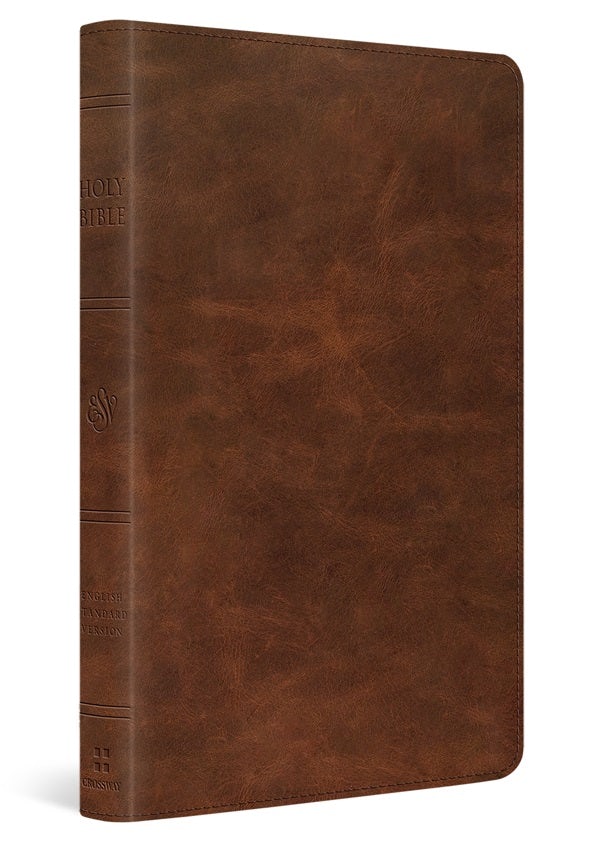 Cover image for ESV Thinline Bible, Red Letter (Full Grain Leather, Deep Brown), isbn: 9781433593147
