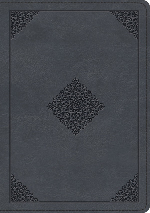 Cover image for ESV Large Print Wide Margin Bible (Trutone, Slate Blue, Ornament Design), isbn: 9781433593154