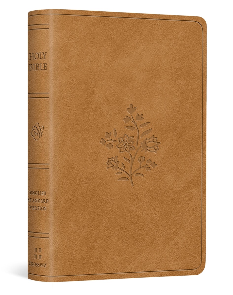 Cover image for ESV Vest Pocket New Testament with Psalms and Proverbs, Red Letter (Trutone, Nubuck Caramel, Wildflower Design), isbn: 9781433593192