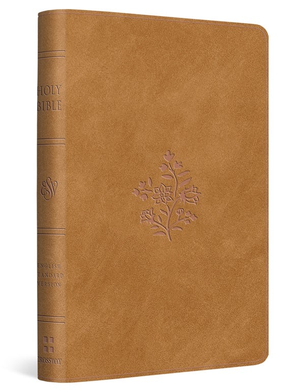 Cover image for ESV Compact Bible (Trutone, Nubuck Caramel, Wildflower Design), isbn: 9781433595615