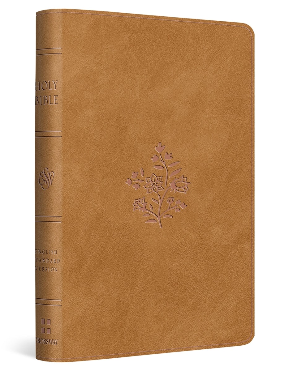 Cover image for ESV Compact Bible (Trutone, Nubuck Caramel, Wildflower Design), isbn: 9781433595615
