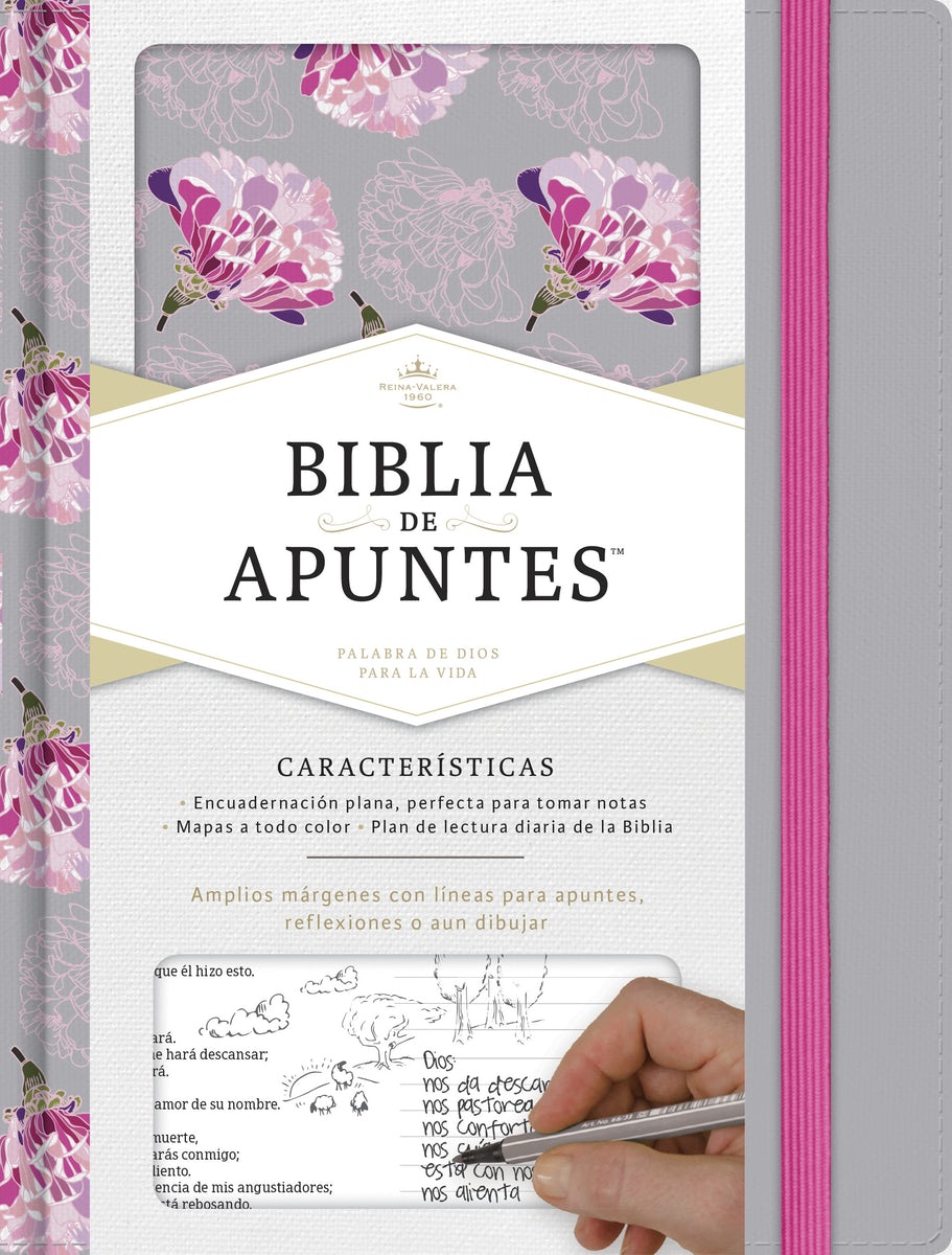 Cover image for Rvr 1960 Biblia de Apuntes, Gris Y Floreado Tela Impresa, isbn: 9781433650529