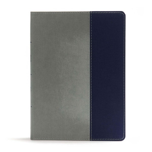 Cover image for CSB Apologetics Study Bible for Students, Gray/Navy Leathertouch, isbn: 9781433651113