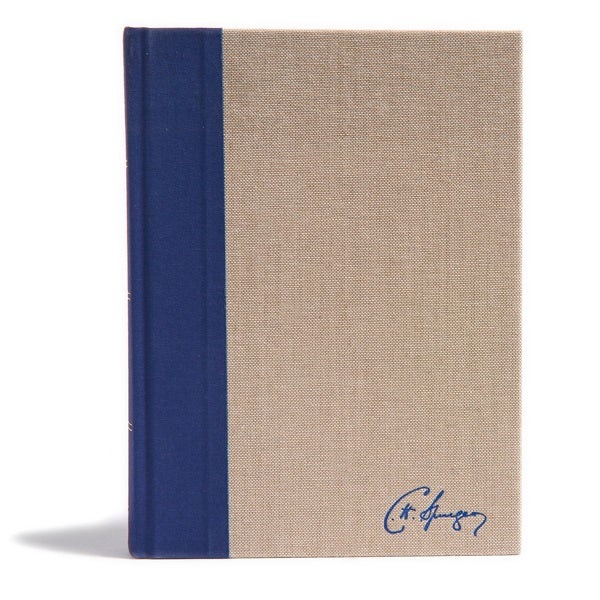 Cover image for KJV Spurgeon Study Bible, Navy/Tan Cloth-Over-Board, isbn: 9781462741113
