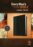 Cover image for Every Man's Bible-NLT-Large Print, isbn: 9781496409140