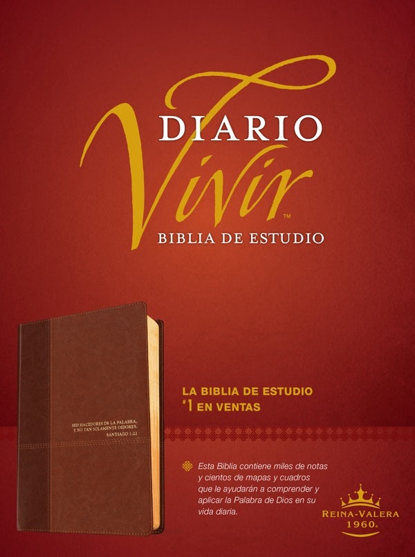 Cover image for Biblia de Estudio del Diario Vivir Rvr60, Duotono, isbn: 9781496411273