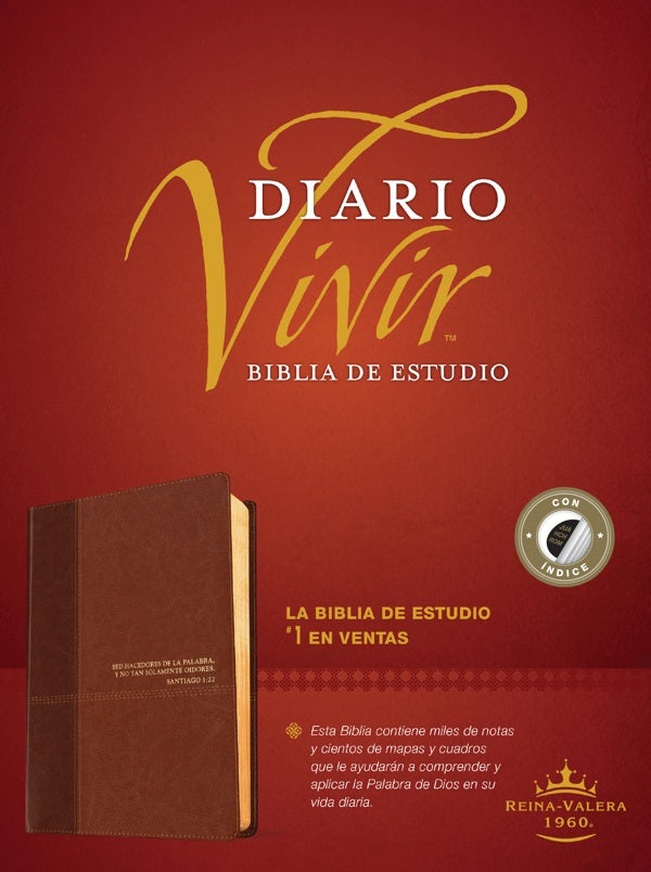 Cover image for Biblia de Estudio del Diario Vivir Rvr60, Duotono, isbn: 9781496411280