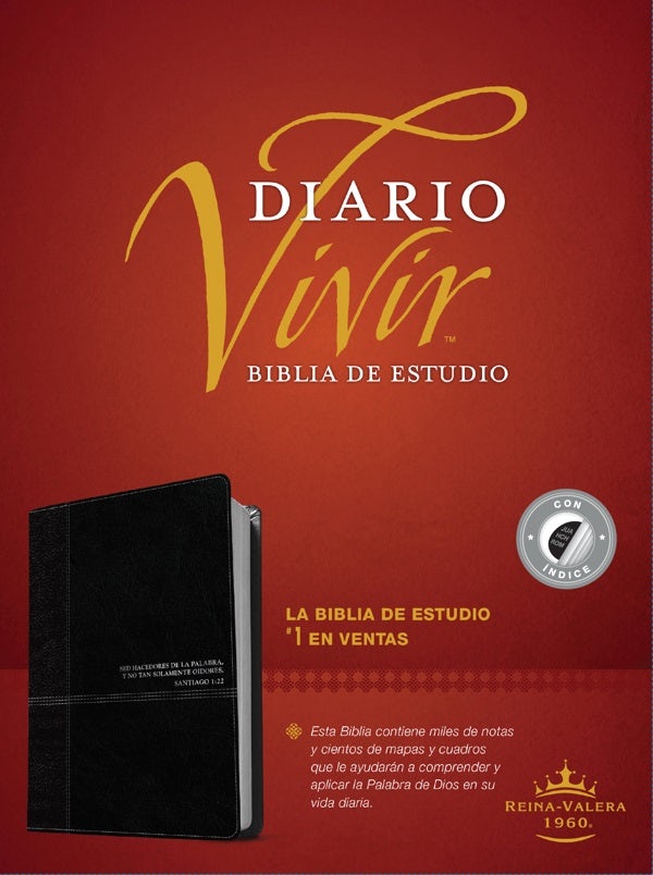 Cover image for Biblia de Estudio del Diario Vivir Rvr60, Duotono, isbn: 9781496411303