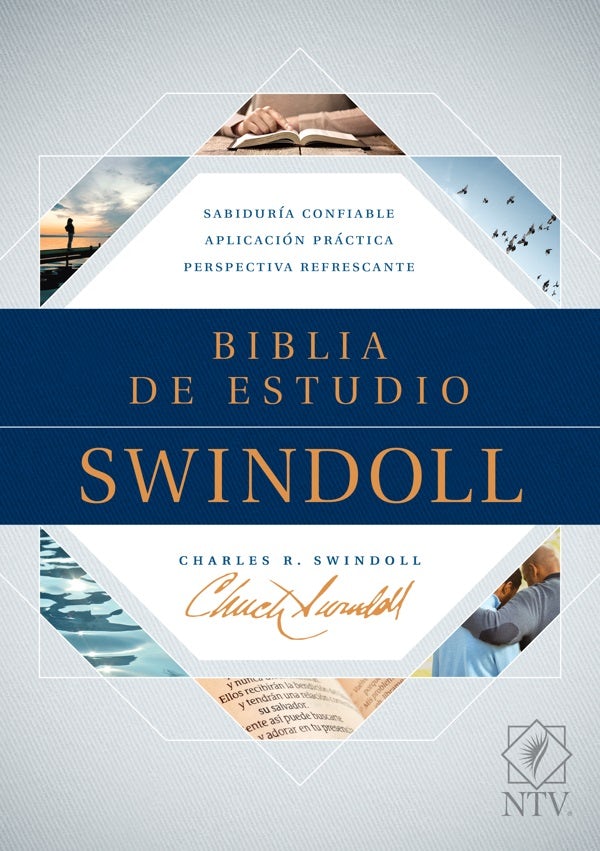 Cover image for Biblia de Estudio Swindoll Ntv (Tapa Dura, Azul), isbn: 9781496428615