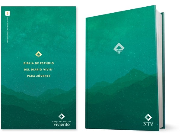 Cover image for Biblia de Estudio del Diario Vivir Para Jóvenes Ntv Con Filament (Tapa Dura, Verde, Letra Roja), isbn: 9781496429872